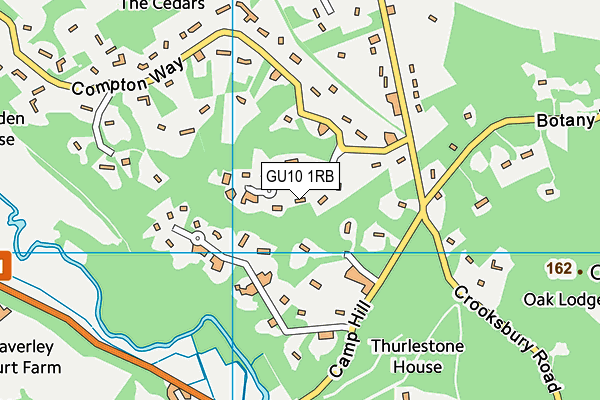 GU10 1RB map - OS VectorMap District (Ordnance Survey)