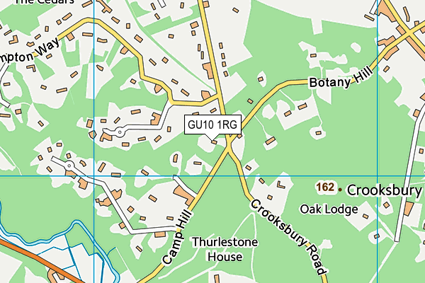 GU10 1RG map - OS VectorMap District (Ordnance Survey)