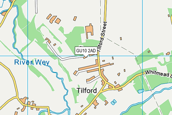 GU10 2AD map - OS VectorMap District (Ordnance Survey)