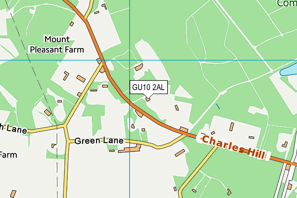 GU10 2AL map - OS VectorMap District (Ordnance Survey)