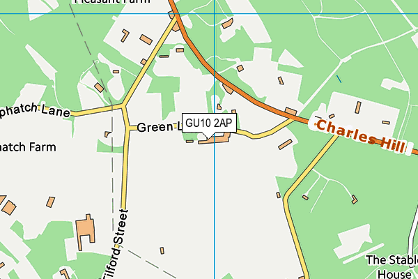 GU10 2AP map - OS VectorMap District (Ordnance Survey)