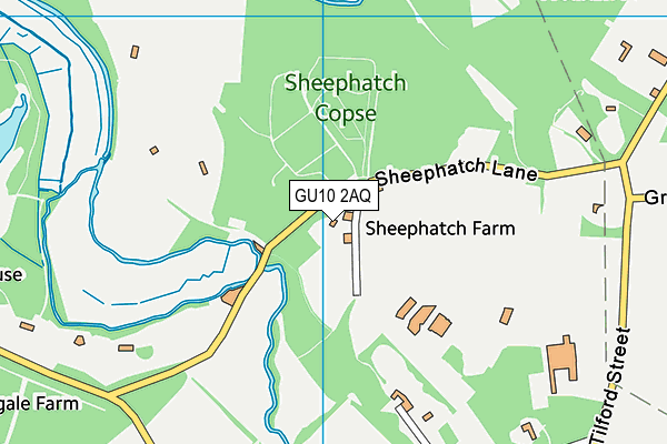 GU10 2AQ map - OS VectorMap District (Ordnance Survey)