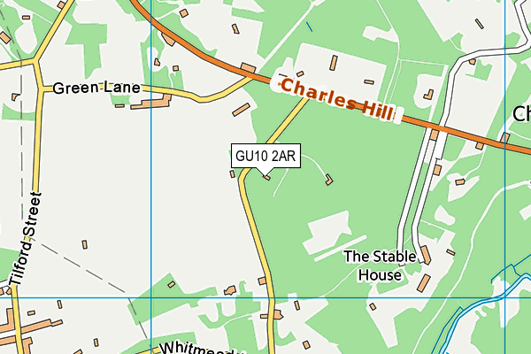 GU10 2AR map - OS VectorMap District (Ordnance Survey)