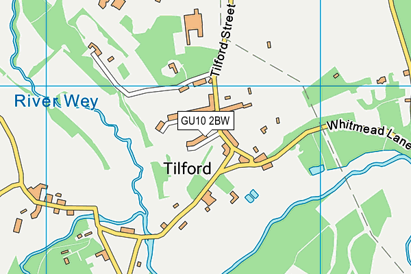 GU10 2BW map - OS VectorMap District (Ordnance Survey)