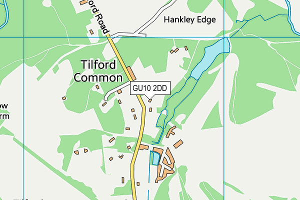 Hankley Common Golf Club map (GU10 2DD) - OS VectorMap District (Ordnance Survey)