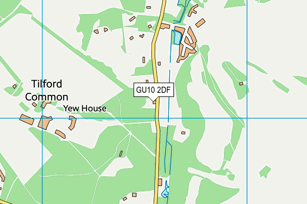 GU10 2DF map - OS VectorMap District (Ordnance Survey)