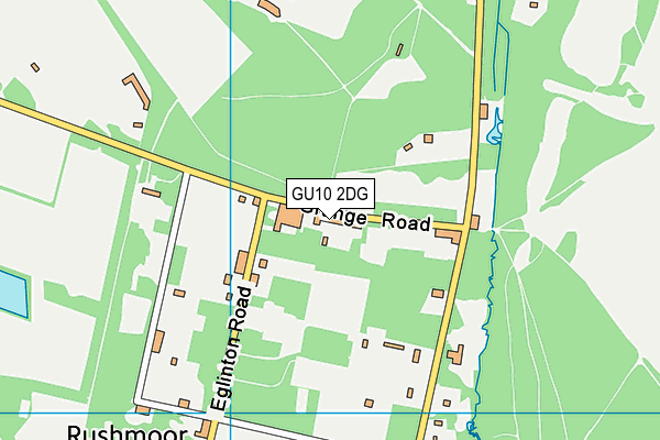 GU10 2DG map - OS VectorMap District (Ordnance Survey)