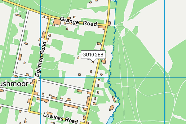 GU10 2EB map - OS VectorMap District (Ordnance Survey)