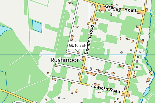 GU10 2EF map - OS VectorMap District (Ordnance Survey)