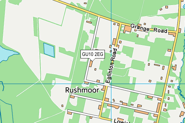 GU10 2EG map - OS VectorMap District (Ordnance Survey)