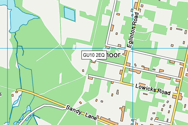 GU10 2EQ map - OS VectorMap District (Ordnance Survey)
