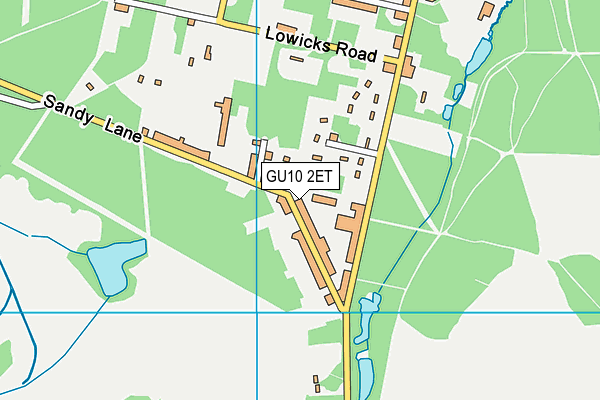 GU10 2ET map - OS VectorMap District (Ordnance Survey)