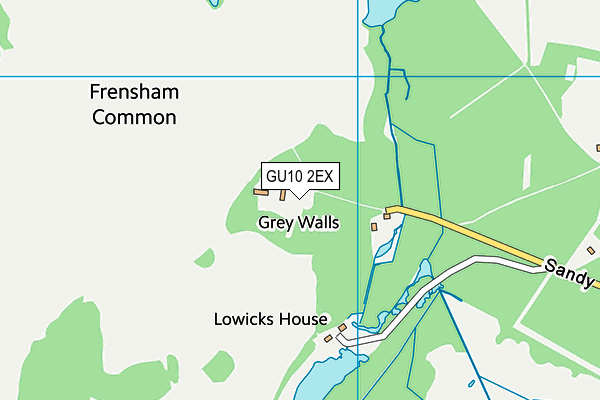 GU10 2EX map - OS VectorMap District (Ordnance Survey)