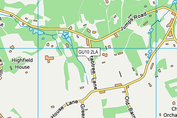 GU10 2LA map - OS VectorMap District (Ordnance Survey)