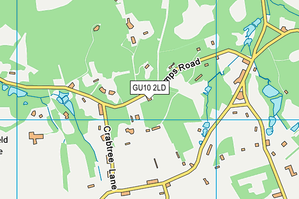 GU10 2LD map - OS VectorMap District (Ordnance Survey)