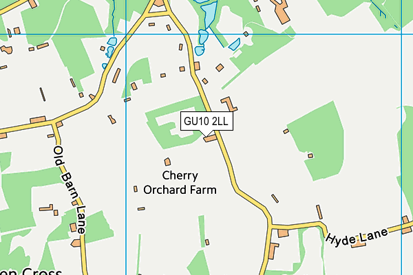 GU10 2LL map - OS VectorMap District (Ordnance Survey)