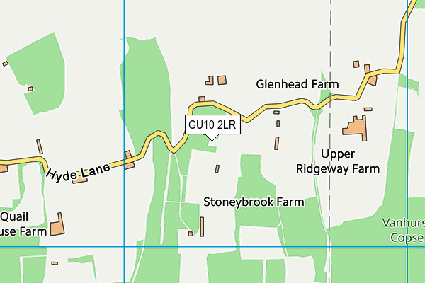 GU10 2LR map - OS VectorMap District (Ordnance Survey)