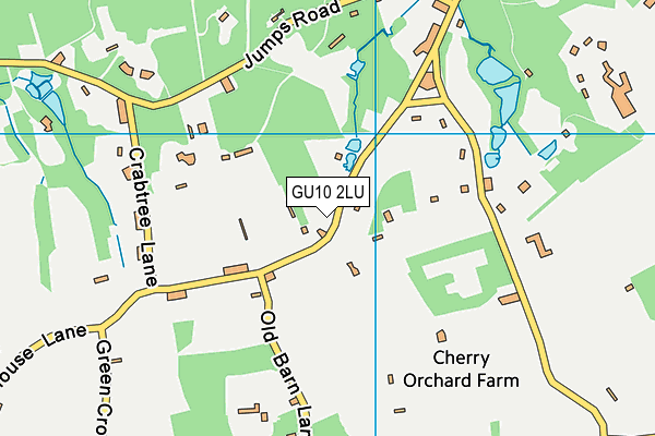 GU10 2LU map - OS VectorMap District (Ordnance Survey)