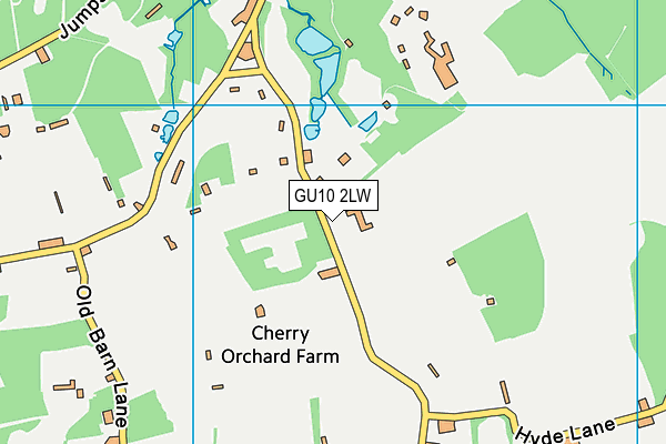 GU10 2LW map - OS VectorMap District (Ordnance Survey)