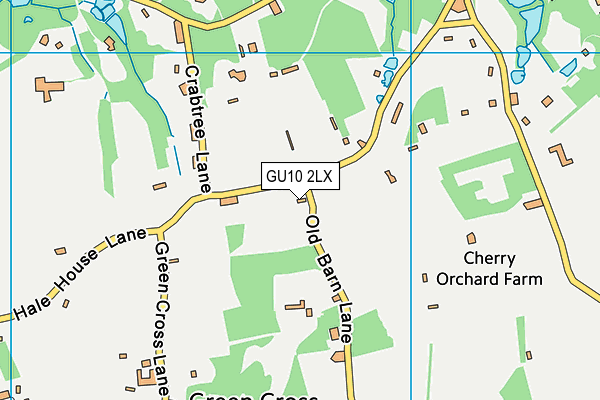 GU10 2LX map - OS VectorMap District (Ordnance Survey)