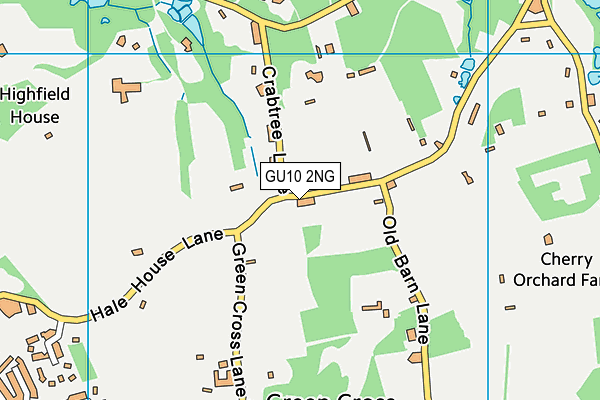 GU10 2NG map - OS VectorMap District (Ordnance Survey)