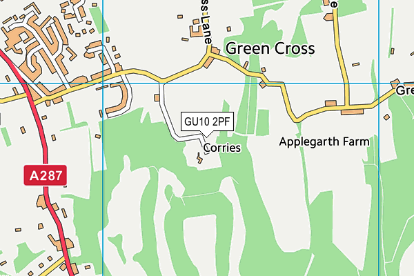 GU10 2PF map - OS VectorMap District (Ordnance Survey)