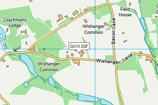 GU10 2QF map - OS VectorMap District (Ordnance Survey)