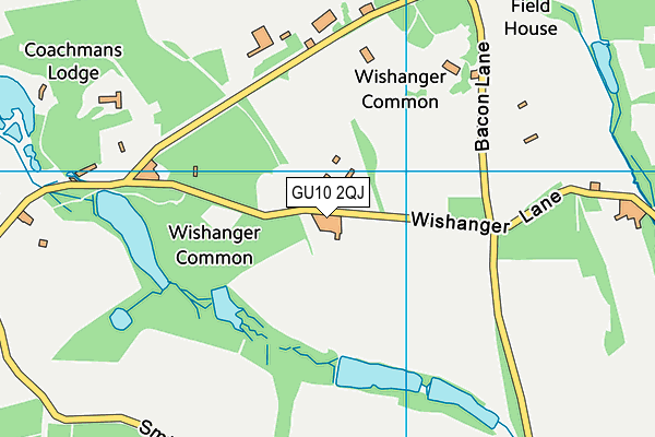 GU10 2QJ map - OS VectorMap District (Ordnance Survey)