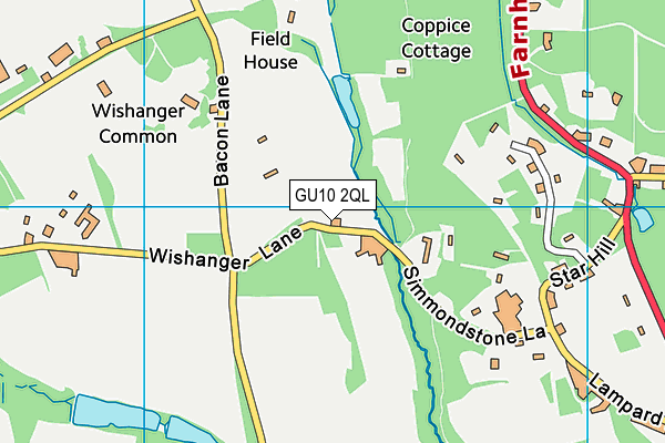 GU10 2QL map - OS VectorMap District (Ordnance Survey)