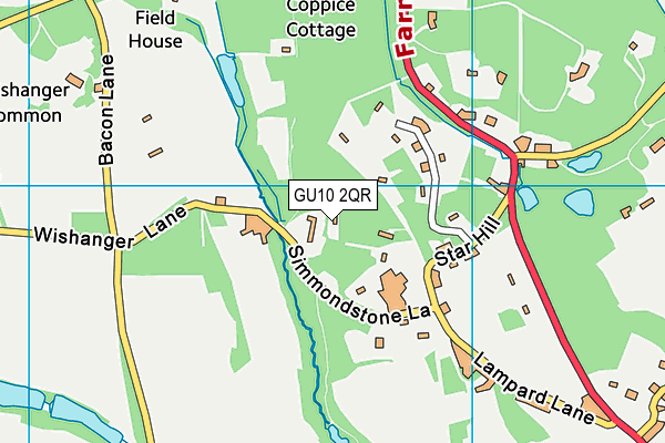 GU10 2QR map - OS VectorMap District (Ordnance Survey)