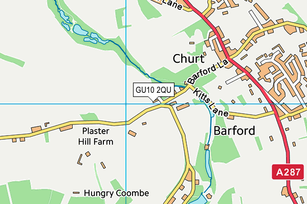 GU10 2QU map - OS VectorMap District (Ordnance Survey)