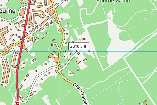 GU10 3HF map - OS VectorMap District (Ordnance Survey)