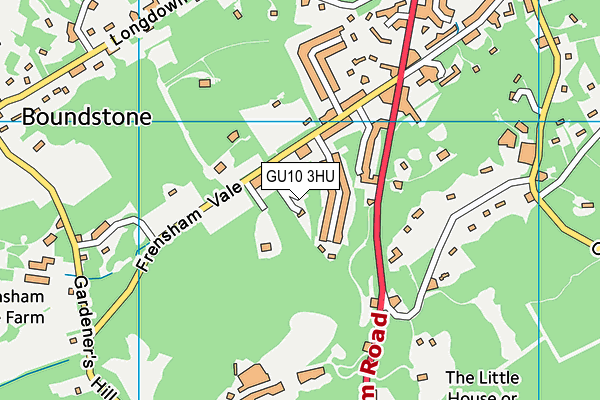 GU10 3HU map - OS VectorMap District (Ordnance Survey)