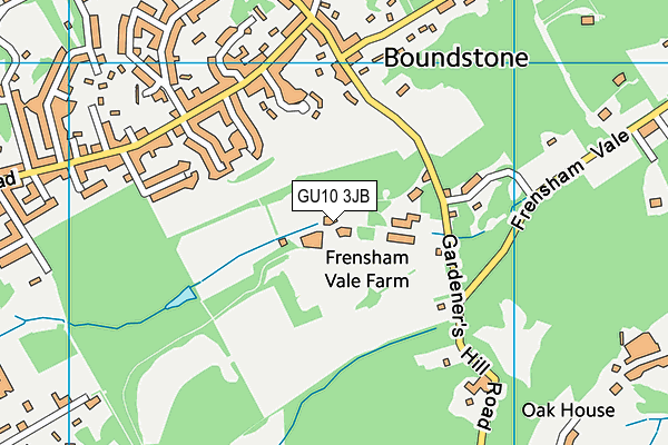 GU10 3JB map - OS VectorMap District (Ordnance Survey)