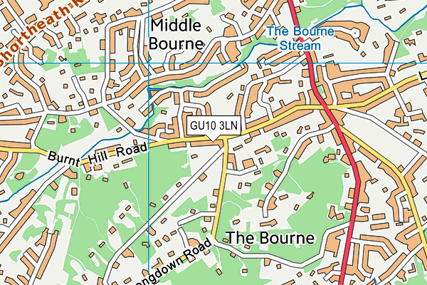 Map of BOURNE PHYSIOTHERAPY AND PILATES LIMITED at district scale