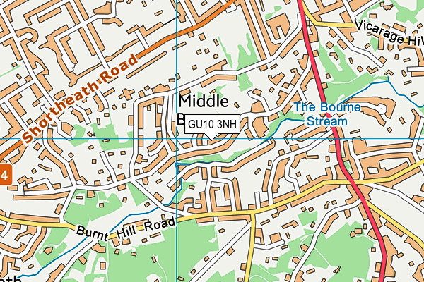 GU10 3NH map - OS VectorMap District (Ordnance Survey)