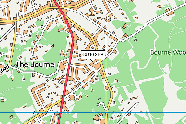GU10 3PB map - OS VectorMap District (Ordnance Survey)