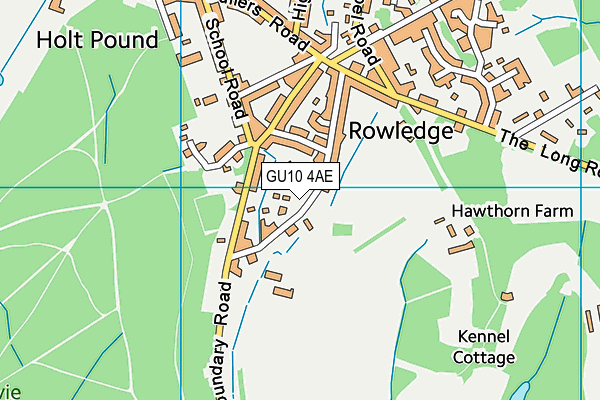 GU10 4AE map - OS VectorMap District (Ordnance Survey)