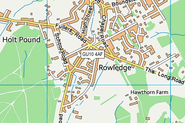 GU10 4AF map - OS VectorMap District (Ordnance Survey)