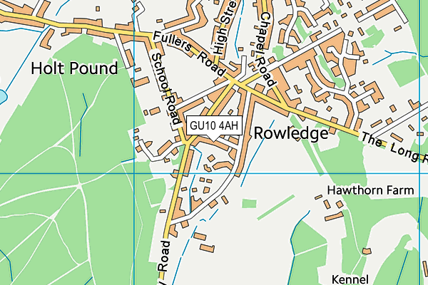 GU10 4AH map - OS VectorMap District (Ordnance Survey)