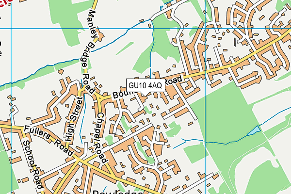 GU10 4AQ map - OS VectorMap District (Ordnance Survey)