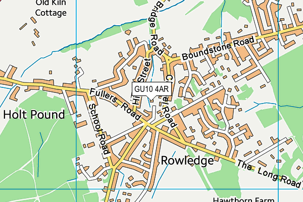 GU10 4AR map - OS VectorMap District (Ordnance Survey)