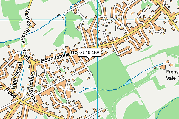 GU10 4BA map - OS VectorMap District (Ordnance Survey)