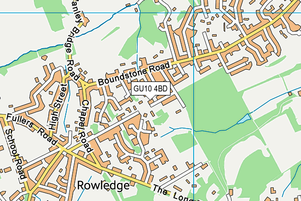 GU10 4BD map - OS VectorMap District (Ordnance Survey)