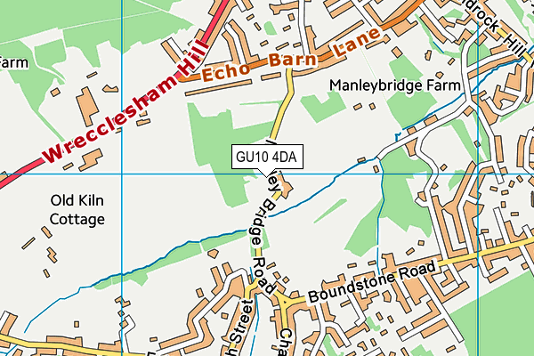 GU10 4DA map - OS VectorMap District (Ordnance Survey)