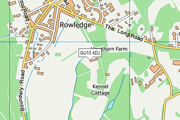 GU10 4DJ map - OS VectorMap District (Ordnance Survey)