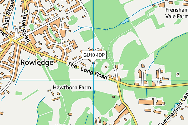 GU10 4DP map - OS VectorMap District (Ordnance Survey)