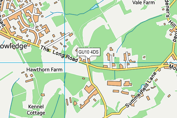 GU10 4DS map - OS VectorMap District (Ordnance Survey)