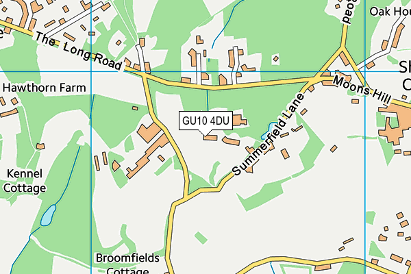 GU10 4DU map - OS VectorMap District (Ordnance Survey)