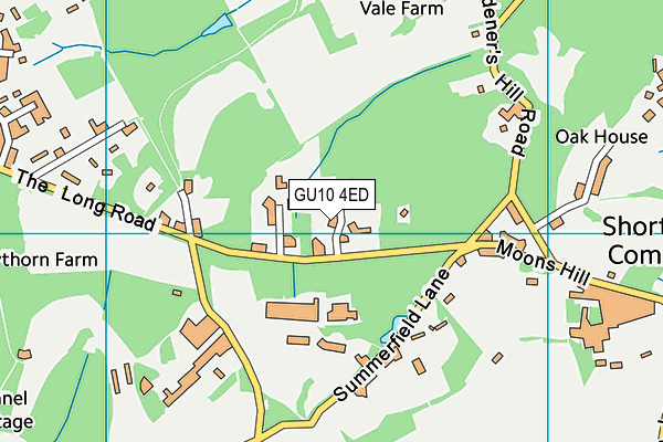 GU10 4ED map - OS VectorMap District (Ordnance Survey)